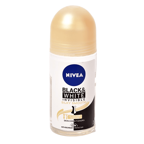 مزيل العرق رول اون للملابس السوداء والبيضاء بنعومة فائقة من نيفيا - 50مل