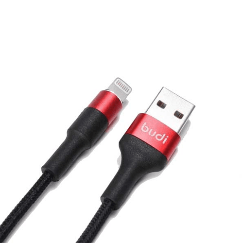 كيبل لايتنينج قماش 1م شحن ونقل بيانات من بودي - اسود