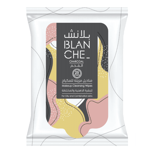 مناديل إزالة المكياج بالفحم من بلانش